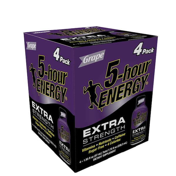 5 Hour Energy 5-Hour Energy Extra Strength Grape 1.93 oz. Bottle, PK48 721241 - main